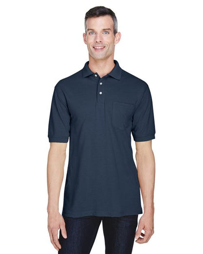Harriton Men's Easy Blend™ Polo with Pocket M265P