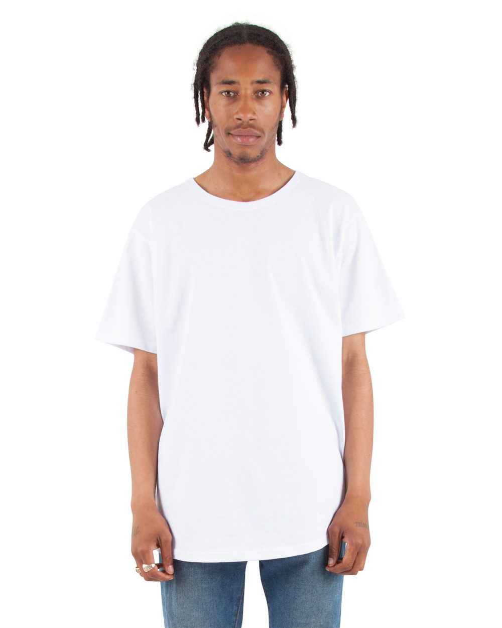 Shaka Wear Unisex Curved Hem Long Tee SHCLT