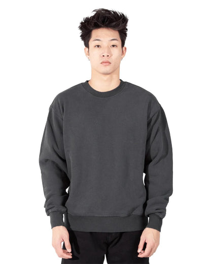 Shaka Wear Unisex Los Angeles Garment-Dyed Crewneck Sweatshirt SHGFC