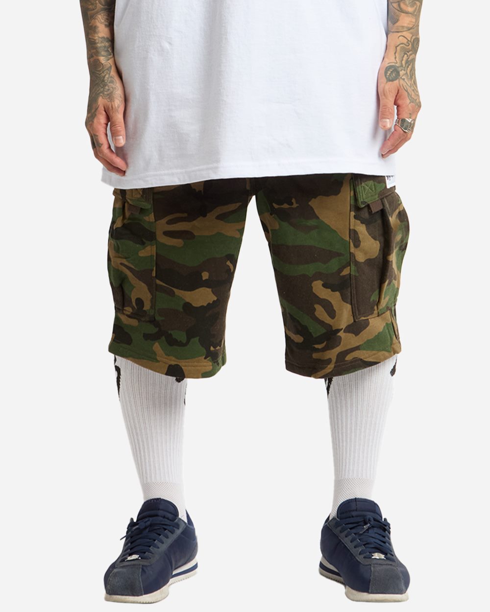 Shaka Wear Unisex Fleece Cargo Shorts SHFCS