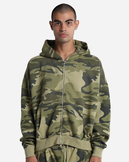 Shaka Wear Unisex Garment-Dyed Cropped Full-Zip Hoodie Sweatshirt SHGCZ