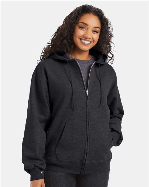 Hanes Unisex Ultimate Cotton® Full-Zip Hooded Sweatshirt F280