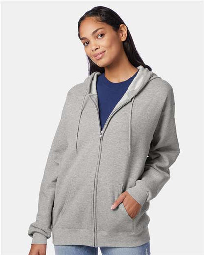 Hanes Unisex EcoSmart® Full-Zip Hooded Sweatshirt P180