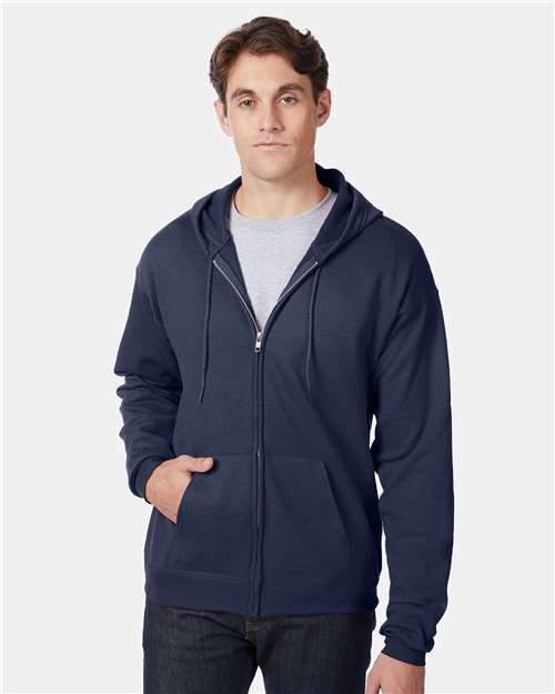 Hanes Unisex EcoSmart® Full-Zip Hooded Sweatshirt P180