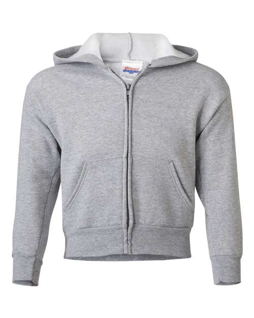 Youth EcoSmart® Full-Zip Hooded Sweatshirt