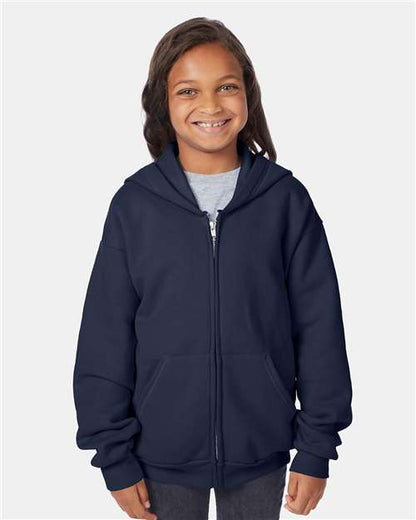Youth EcoSmart® Full-Zip Hooded Sweatshirt