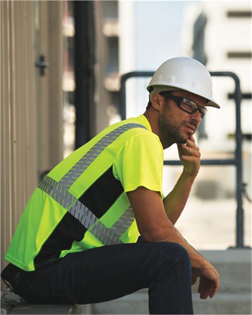 Kishigo Unisex Premium Black Series® Breathable Tape Class 2 T-Shirt 9114-9115