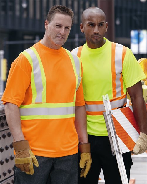 Kishigo Unisex Class 2 Flat Stitch Self-Fabric Panels T-Shirt 9120-9121