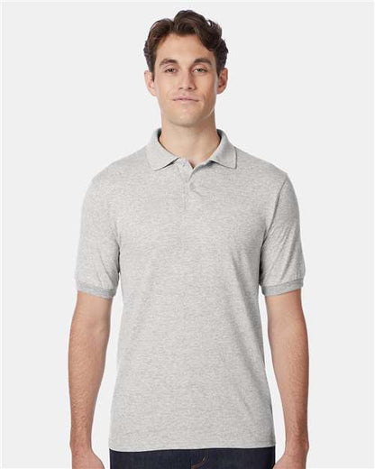 Hanes Men's EcoSmart® Jersey Polo 054X