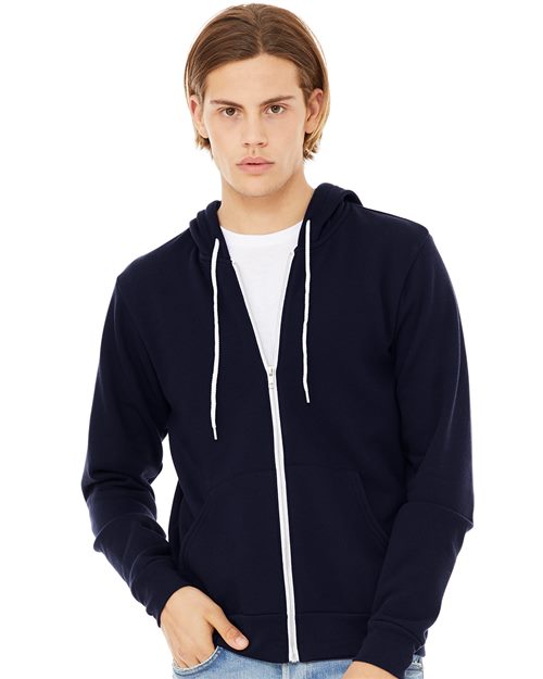 BELLA + CANVAS Unisex Sponge Fleece Full-Zip Hoodie Sweatshirt 3739