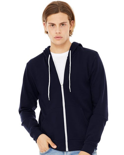 BELLA + CANVAS Unisex Sponge Fleece Full-Zip Hoodie Sweatshirt 3739