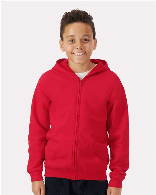 Gildan Youth Heavy Blend™ Full-Zip Hooded Sweatshirt 18600B