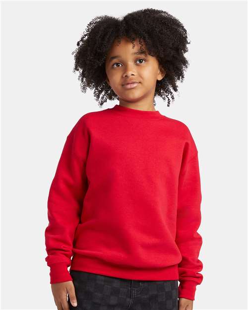 Hanes Youth EcoSmart® Crewneck Sweatshirt P360