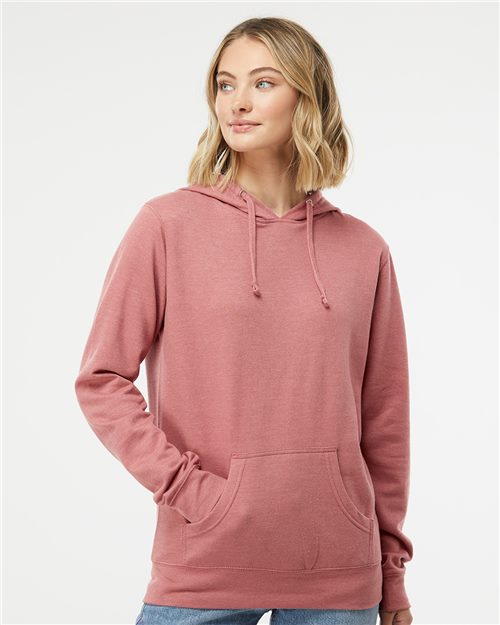 Independent Trading Co. Women's Junior Fit Heavenly Fleece Lightweight Hooded Sweatshirt SS650