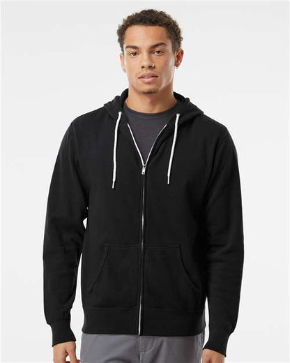 Independent Trading Co. Unisex Lightweight Full-Zip Hooded Sweatshirt AFX90UNZ