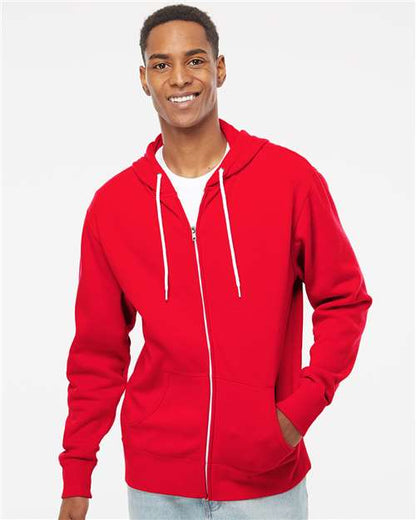Independent Trading Co. Unisex Lightweight Full-Zip Hooded Sweatshirt AFX90UNZ