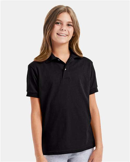 Hanes Youth EcoSmart® Jersey Polo 054Y