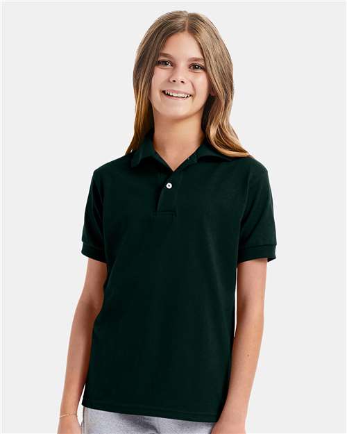 Hanes Youth EcoSmart® Jersey Polo 054Y