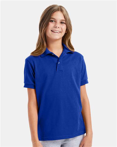 Hanes Youth EcoSmart® Jersey Polo 054Y