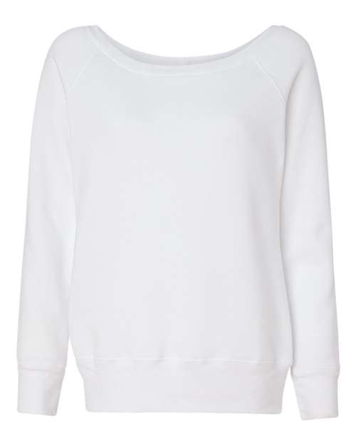 BELLA + CANVAS Women’s Sponge Fleece Wide Neck Sweatshirt 7501
