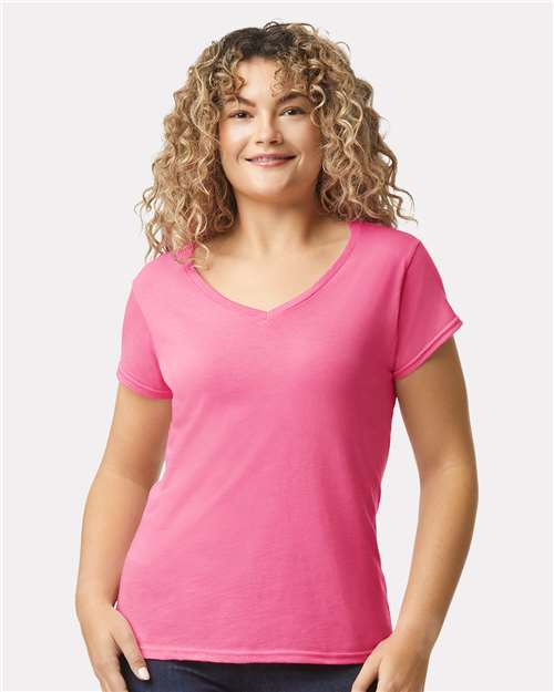 Gildan Women's Softstyle® V-Neck T-Shirt 64V00L