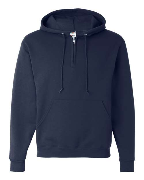 Unisex NuBlend® Quarter-Zip Hooded Sweatshirt