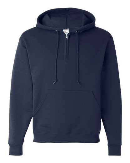 Unisex NuBlend® Quarter-Zip Hooded Sweatshirt