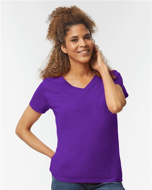 Gildan Women's Heavy Cotton™ V-Neck T-Shirt 5V00L