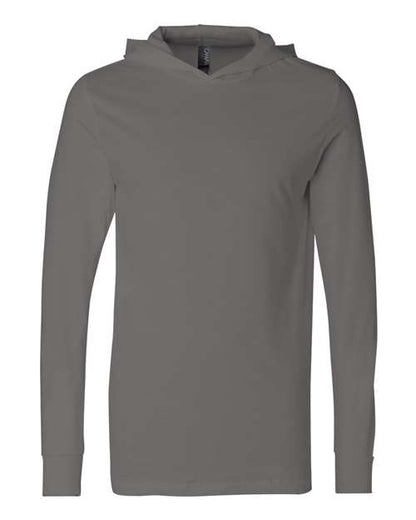 Unisex Jersey Hooded Long Sleeve Tee