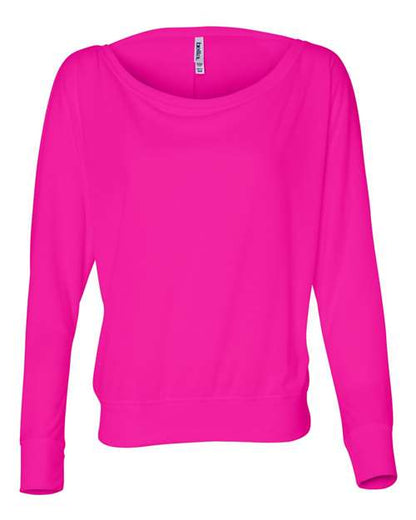 BELLA + CANVAS Women’s Flowy Off Shoulder Long Sleeve Tee 8850