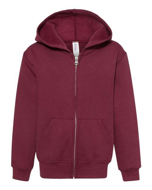 Youth NuBlend® Full-Zip Hooded Sweatshirt