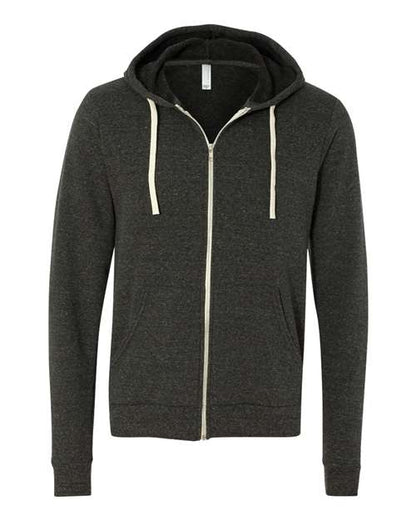 Unisex Triblend Sponge Fleece Full-Zip Hoodie Sweatshirt