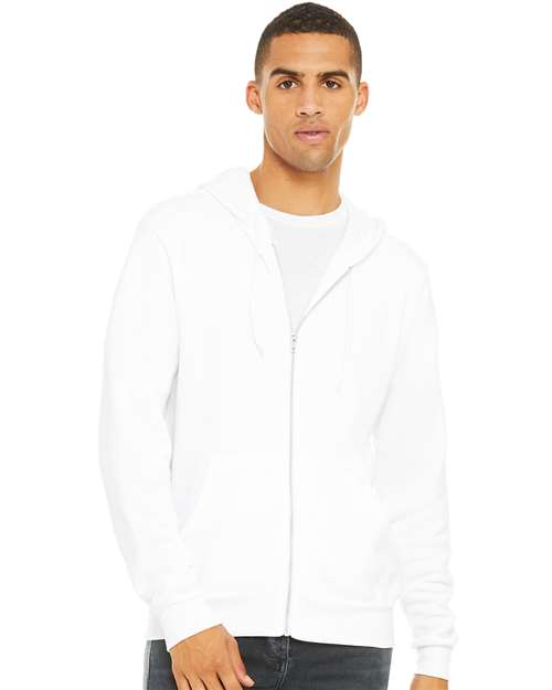 BELLA + CANVAS Unisex Sponge Fleece Full-Zip Hoodie Sweatshirt 3739