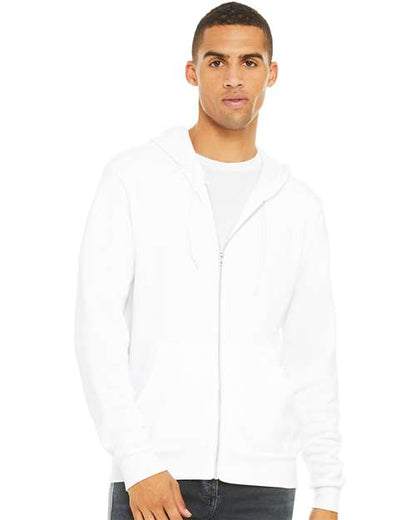 BELLA + CANVAS Unisex Sponge Fleece Full-Zip Hoodie Sweatshirt 3739