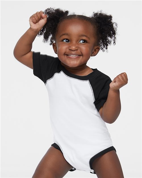 Infant Baseball Fine Jersey Bodysuit