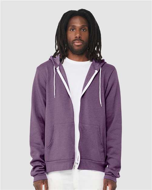 Unisex Sponge Fleece Full-Zip Hoodie Sweatshirt
