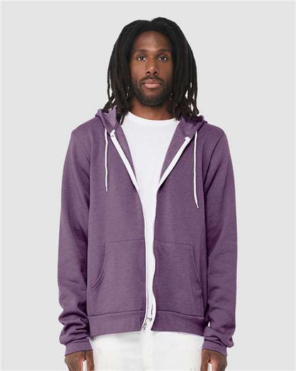 BELLA + CANVAS Unisex Sponge Fleece Full-Zip Hoodie Sweatshirt 3739