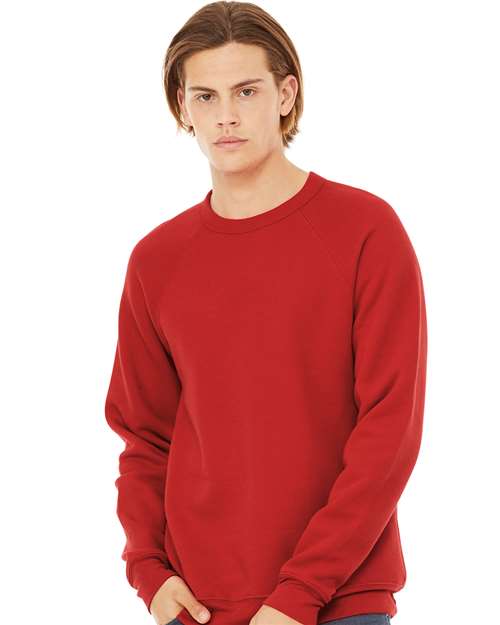 Sponge Fleece Raglan Crewneck Sweatshirt - XL