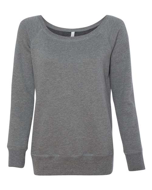 BELLA + CANVAS Women’s Sponge Fleece Wide Neck Sweatshirt 7501