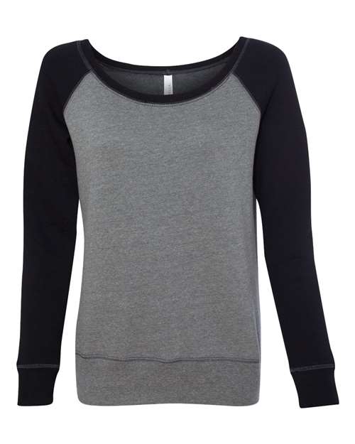 BELLA + CANVAS Women’s Sponge Fleece Wide Neck Sweatshirt 7501