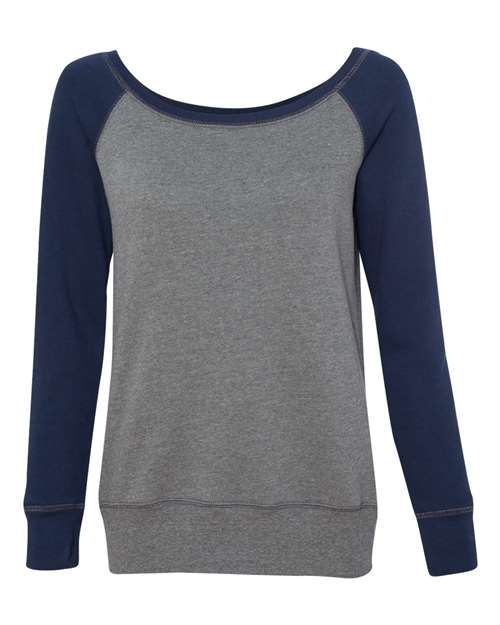 BELLA + CANVAS Women’s Sponge Fleece Wide Neck Sweatshirt 7501