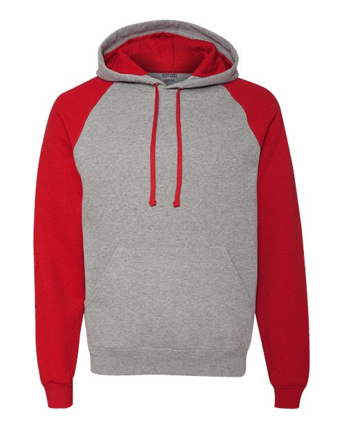 Unisex Nublend® Colorblocked Raglan Hooded Sweatshirt