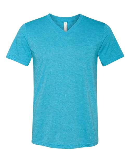 Triblend V-Neck Short Sleeve Tee - L