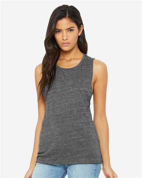 BELLA + CANVAS Women's Flowy Scoop Muscle Tank 8803