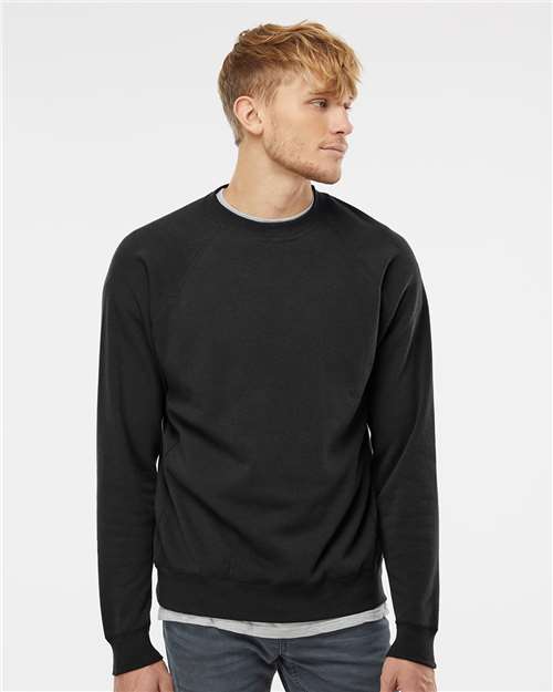 Independent Trading Co. Unisex Special Blend Raglan Crewneck Sweatshirt PRM30SBC