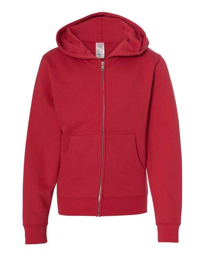 Independent Trading Co. Youth Midweight Full-Zip Hooded Sweatshirt SS4001YZ