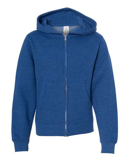 Independent Trading Co. Youth Midweight Full-Zip Hooded Sweatshirt SS4001YZ