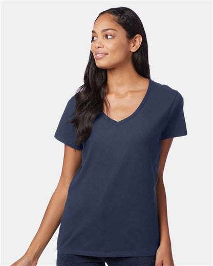Hanes Women's Perfect-T V-Neck T-Shirt S04V