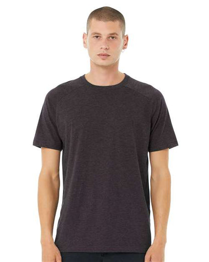 BELLA + CANVAS Men's Heather CVC Raglan Tee 3201