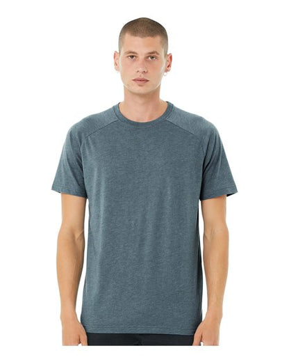 BELLA + CANVAS Men's Heather CVC Raglan Tee 3201